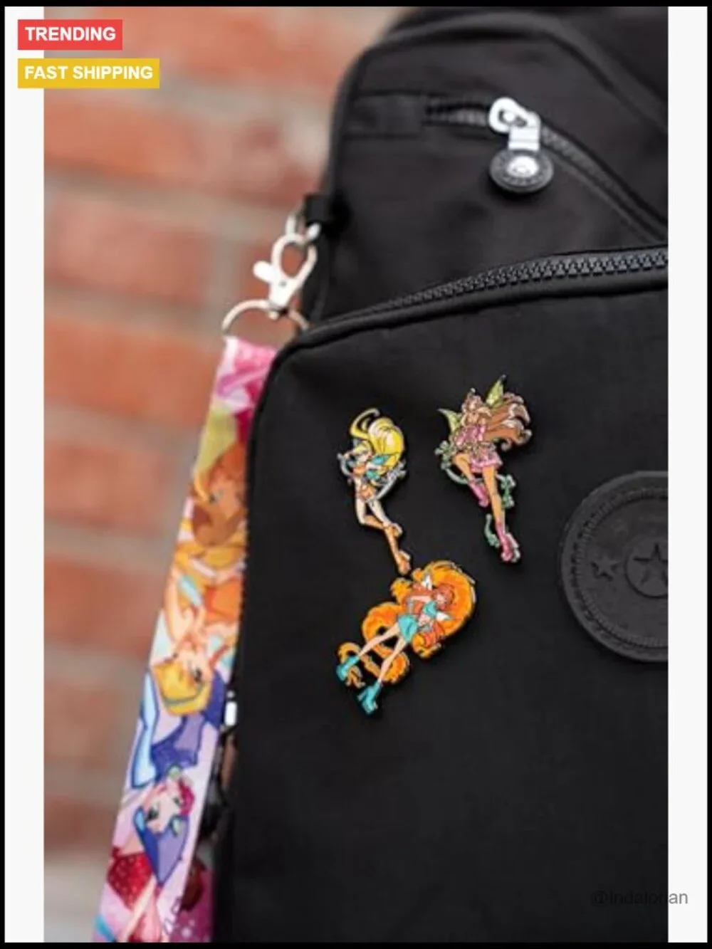 Winx Club Stella Fairy Pin Costume Jewelry Enamel Pin